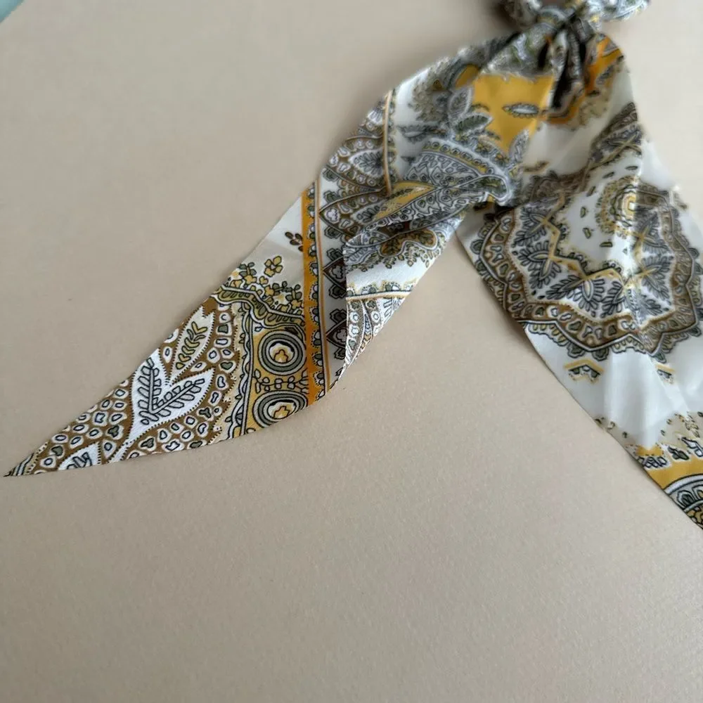 Paisley Scarf Scrunchie Hair Tie K65